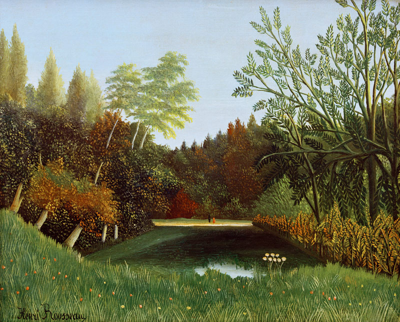H.Rousseau, View of Bois de Boulogne de Henri Julien-Félix Rousseau