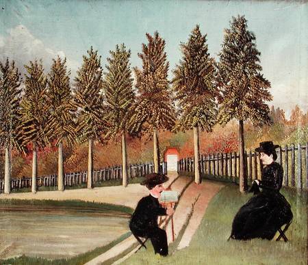 The Artist Painting his Wife de Henri Julien-Félix Rousseau