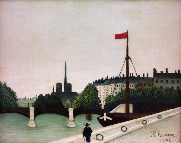 H.Rousseau / View of the Ile Saint-Louis de Henri Julien-Félix Rousseau