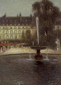 Fountain into the Tuillerien (Paris) de Henri Le Sidaner