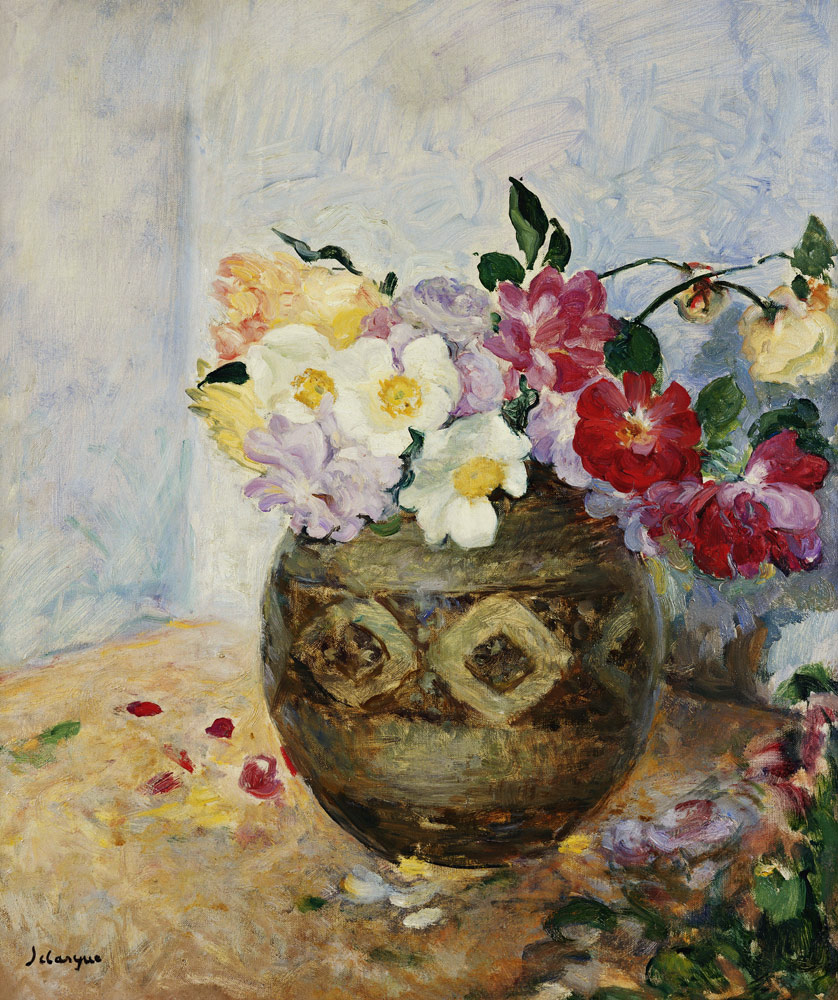 Vase mit Blumen. de Henri Lebasque
