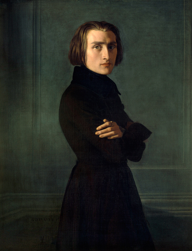 Portrait Franz Liszt de Henri Lehmann