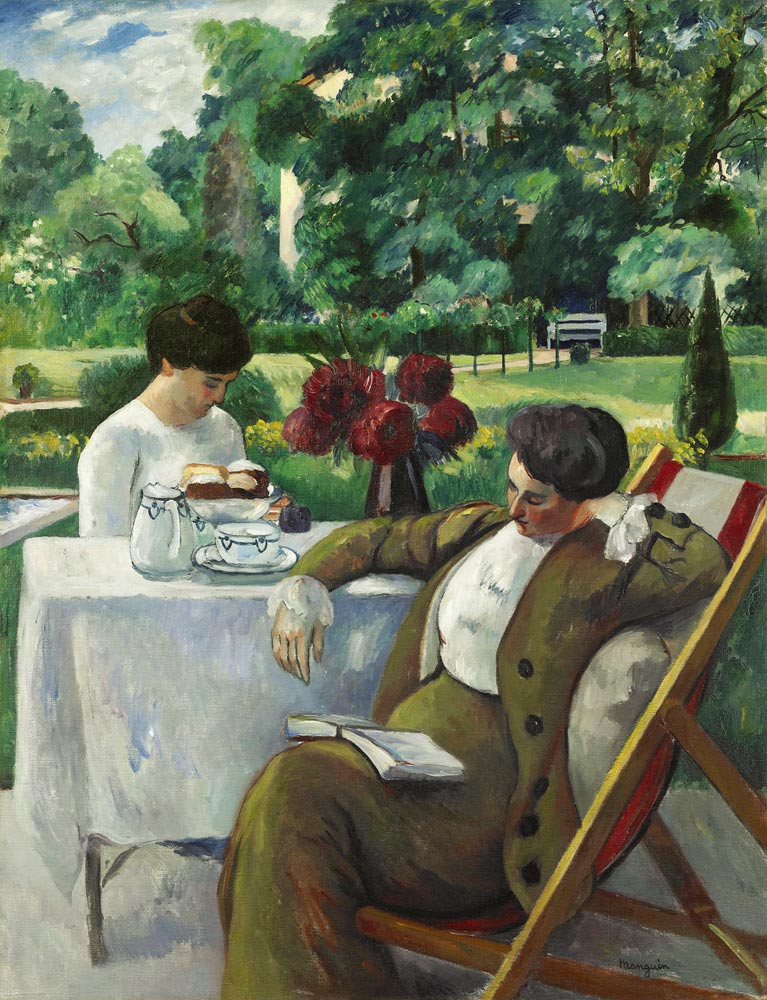 Tea Time at the Villa Flora, Winterthur de Henri Manguin