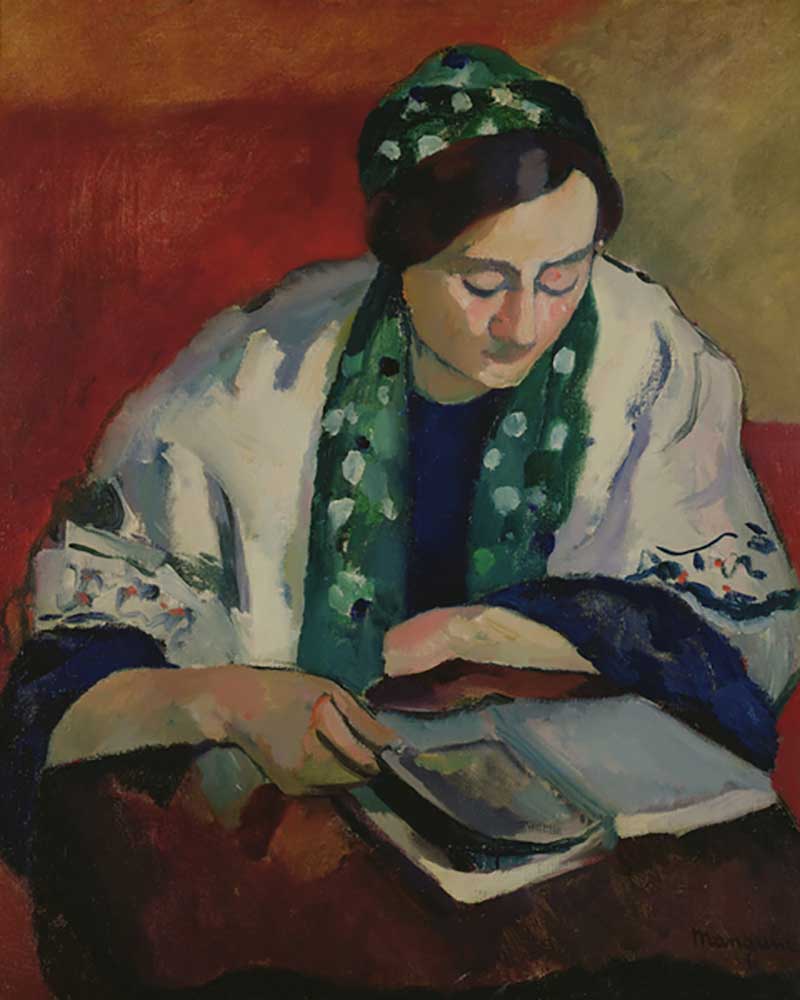 The Reader in the Green Bonnet, 1909 de Henri Manguin
