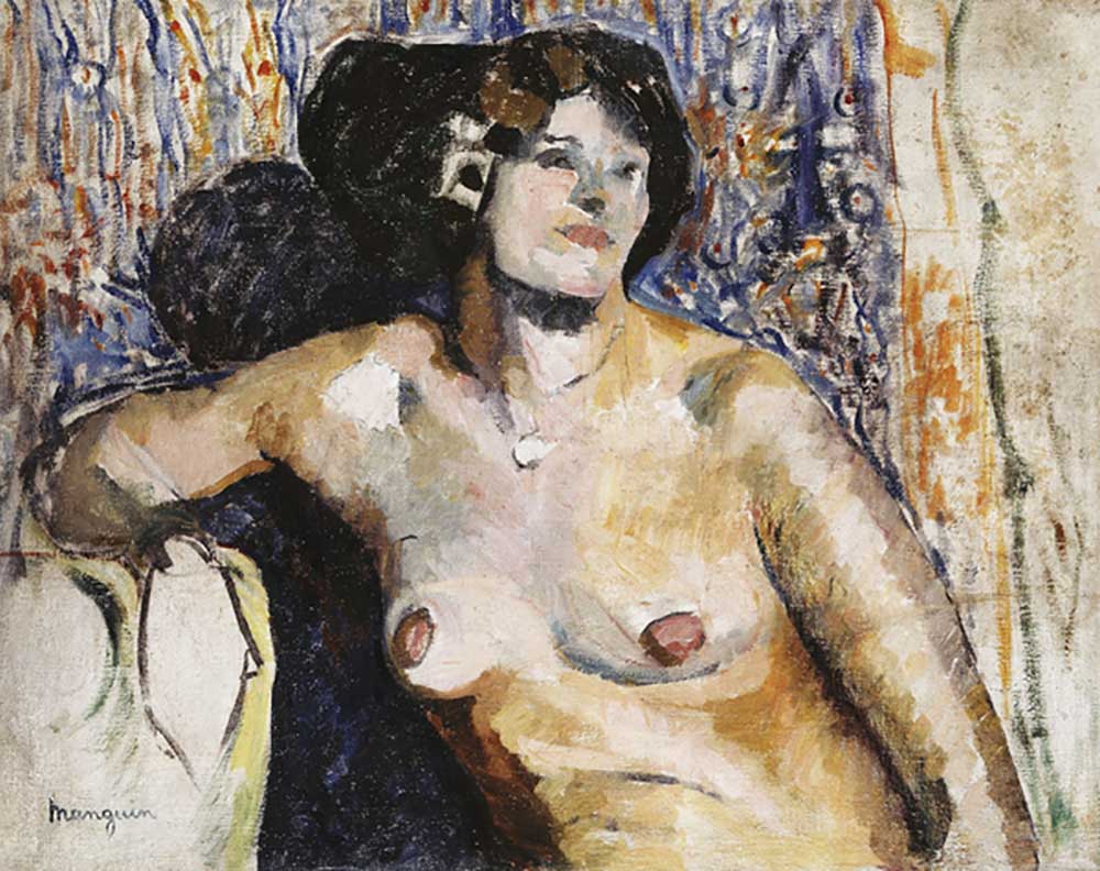 Nude Sitting; Nu Assis, 1901 de Henri Manguin