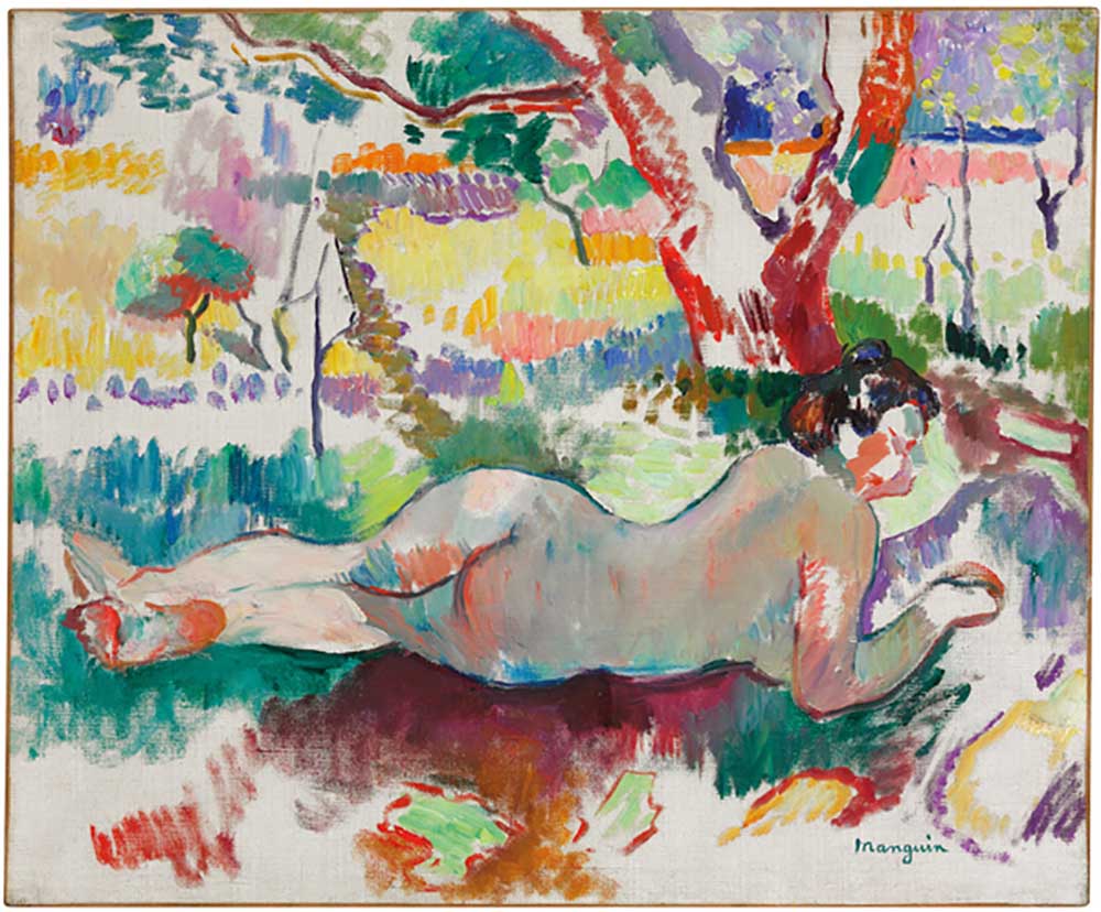 Study in reverse, nude beneath trees, Villa Demiere, 1905 de Henri Manguin