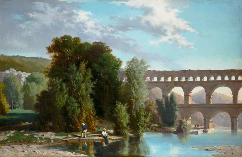 View of the Pont du Gard de Henri Marie Poinsot