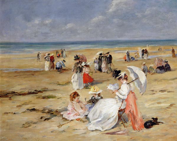 Beach at Courseulles de Henri Michel-Levy