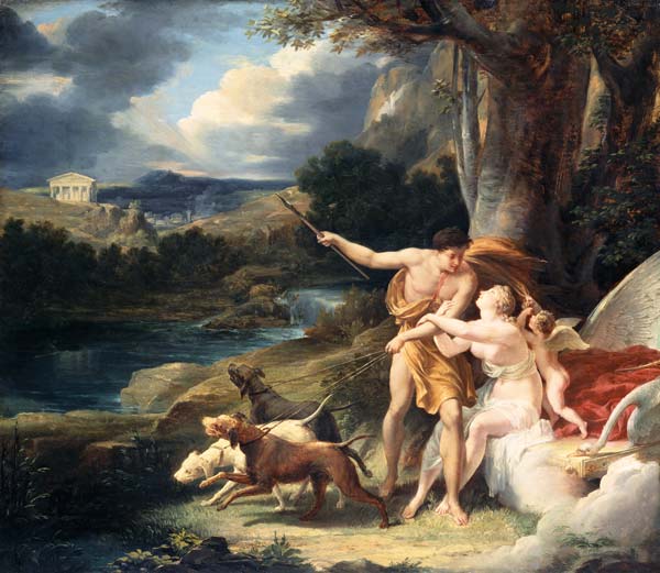 Venus und Adonis de Henri Regnault