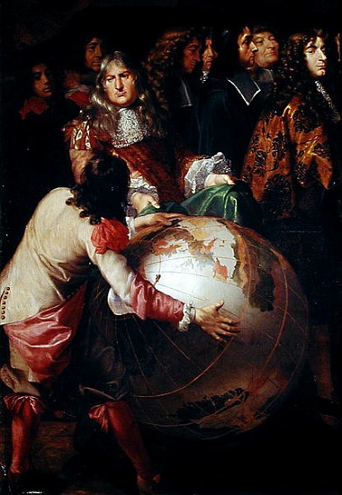 Jean-Baptiste Colbert (1619-83) Presenting the Members of the Royal Academy of Science to Louis XIV  de Henri Testelin