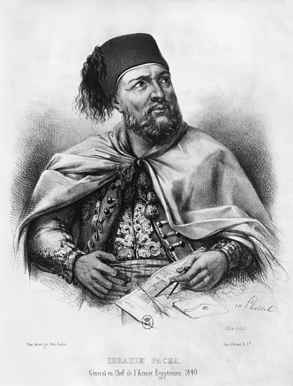 Portrait of Ibrahim Pasha de Henri Daniel Plattel