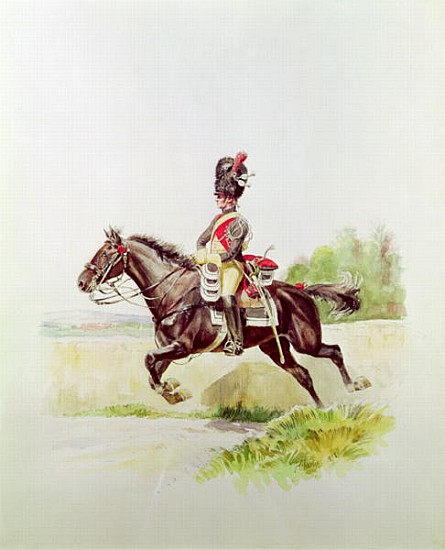 Soldier of the Imperial Guard on Horseback de Henri Georges Jacques Chartier