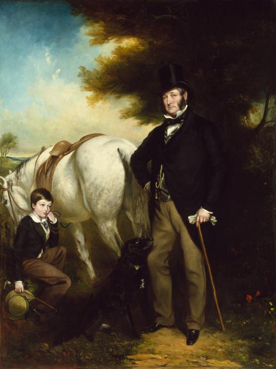 Sir John Hesketh Lethbridge, 3rd Bt. & his Son de Henry Graves