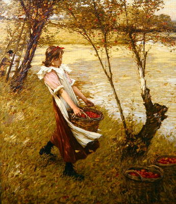 In the Orchard, Haylands, Graffham (oil on canvas) de Henry Herbert La Thangue