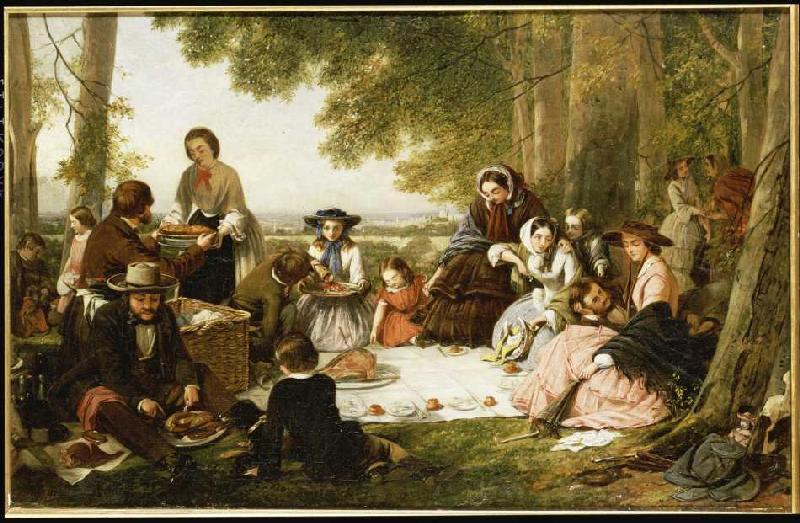 The picnic. de Henry Nelson O'Neill