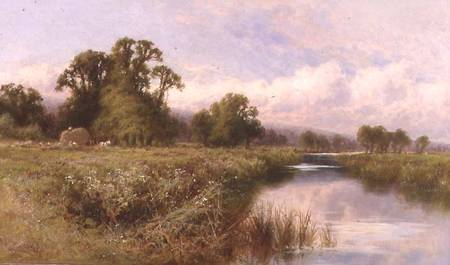 Meadow Landscape near Marlow-on-Thames de Henry Parker