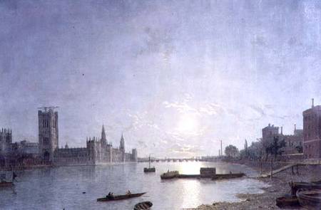 Westminster in Moonlight de Henry Pether