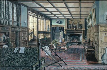 The Interior of Hall Place, Leigh, near Tonbridge de Henry Robert Robertson