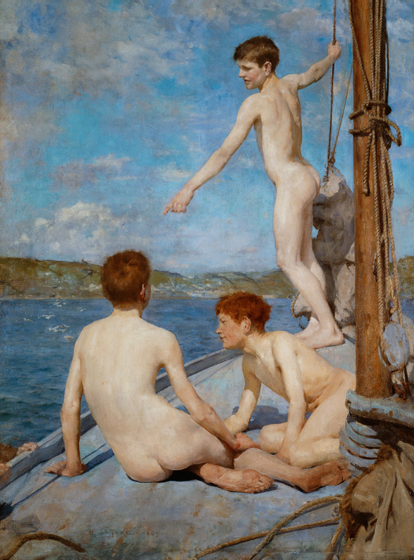 The Bathers, 1889 (oil on canvas) de Henry Scott Tuke