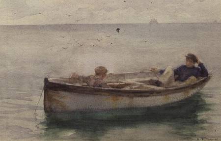 Two Boys in a Rowing Boat de Henry Scott Tuke
