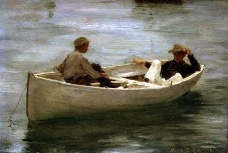 In the Rowing Boat de Henry Scott Tuke