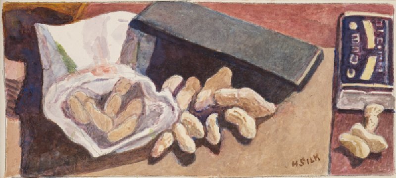 Monkey Nuts, c.1930 (pencil & w/c on paper) de Henry Silk