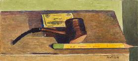Pencil and Pipe, c.1930 (pencil & w/c on paper)