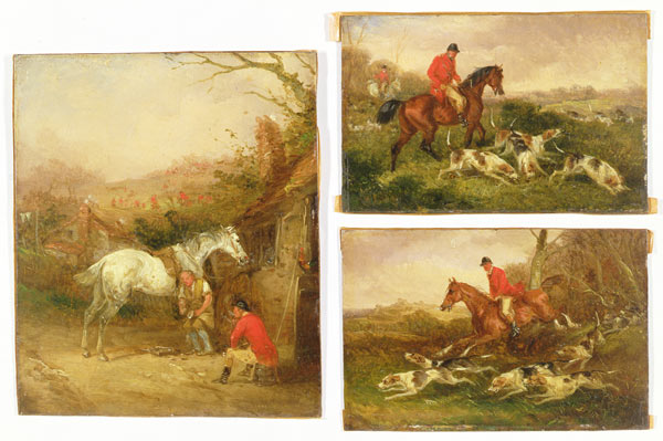 Shoeing, The Check and Gone Away de Henry Thomas Alken