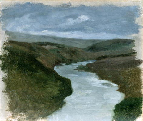 Landscape from Dniepr, c.1878-89 (oil on canvas) de Henryk Hipolit Rodakowski