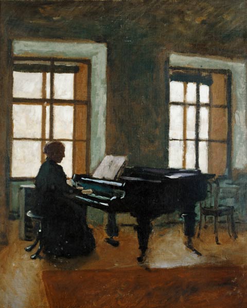 At the piano de Herbert Masaryk