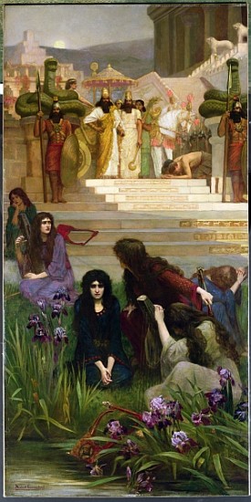 The Daughters of Judah in Babylon de Herbert Gustave Schmalz