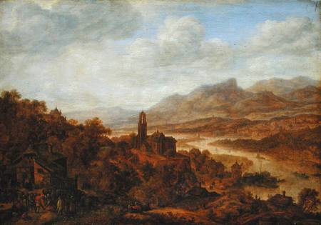 Landscape with the River Rhine de Herman Saftleven