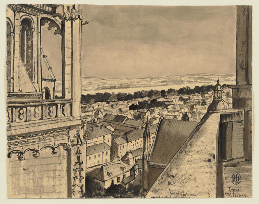Blick von der Kathedrale in Tours de Hermann Lismann