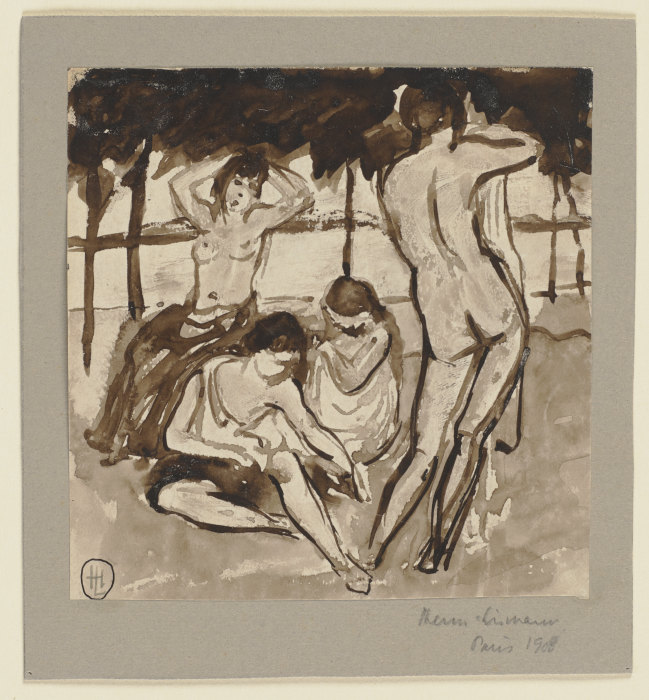 Four nudes de Hermann Lismann