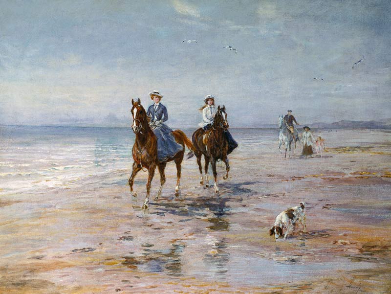 A Ride on the Beach, Dublin de Heywood Hardy