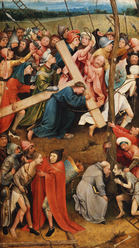 The Kreuztragung Christi. Altar wing de Jerónimo Bosch o El Bosco