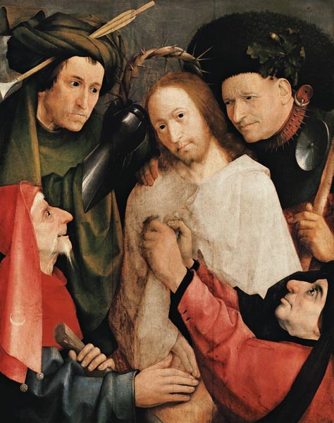 Christ crowned with Thorns (aka Christ Mocked) de Jerónimo Bosch o El Bosco