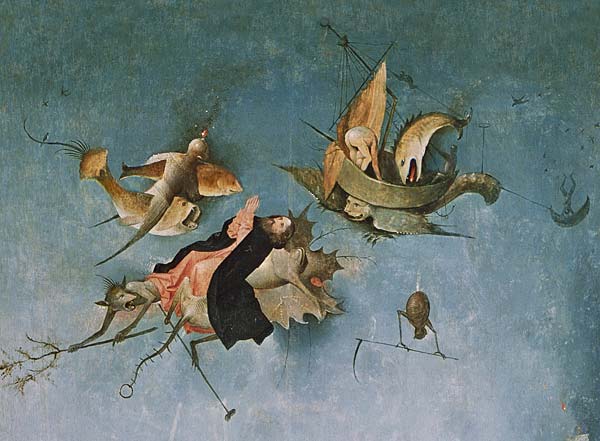 Detail of the left-hand panel, from the Triptych of the Temptation of St. Anthony de Jerónimo Bosch o El Bosco