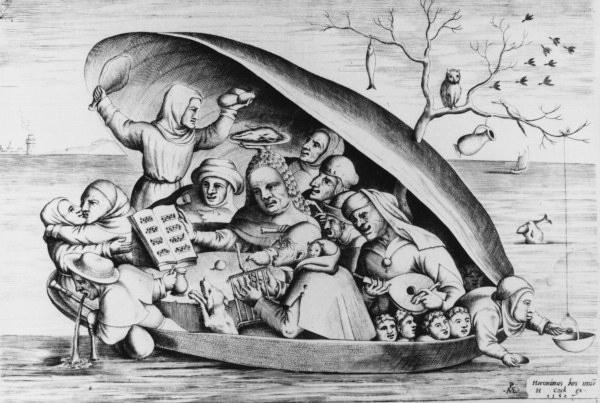 after H.Bosch, The Oyster / engraving de Jerónimo Bosch o El Bosco