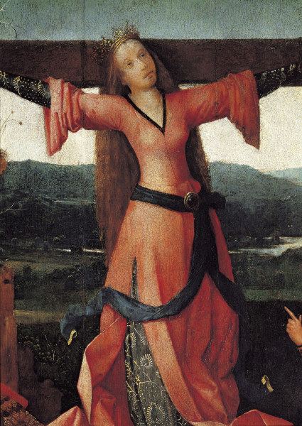 Bosch, Kreuzigung Hl.Julia, Ausschnitt de Jerónimo Bosch o El Bosco