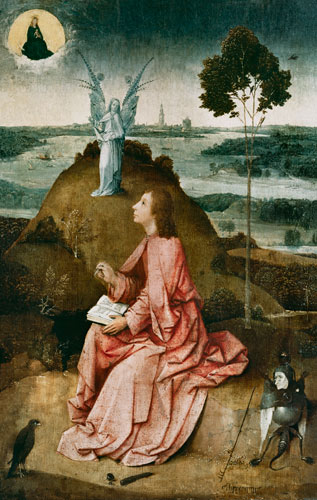Johannes on Patmos. de Jerónimo Bosch o El Bosco
