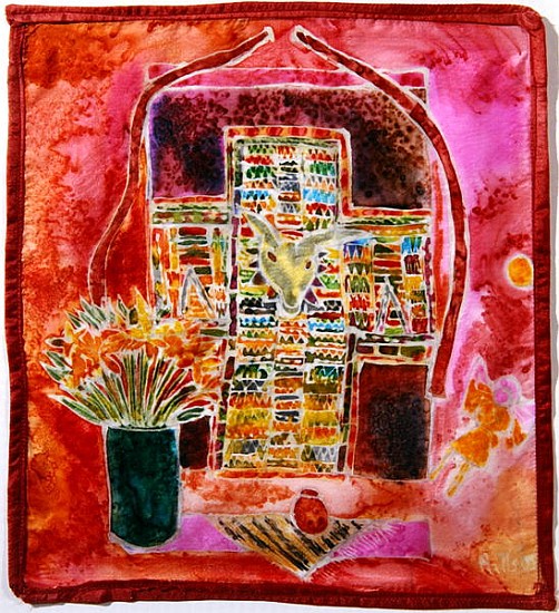 Guatemalan Shrine, 2005 (dyes on silk)  de Hilary  Simon