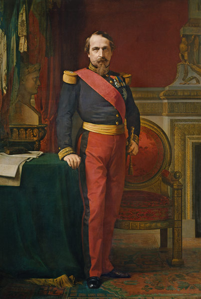 Portrait of Napoleon III (1808-73) de Hippolyte Flandrin