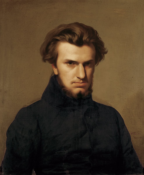 Portrait of Ambroise Thomas (1811-96) 1834 de Hippolyte Flandrin