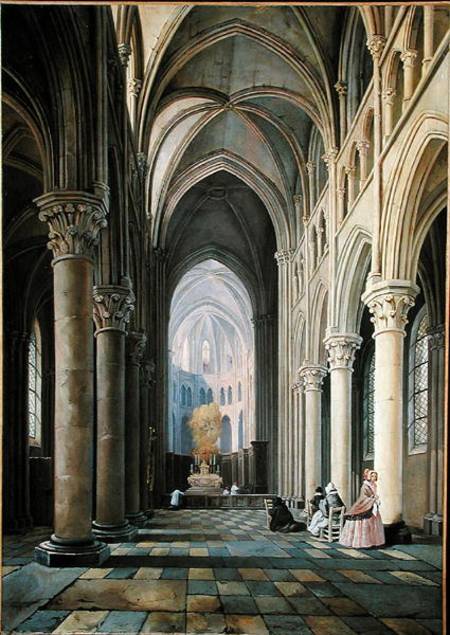 Interior of a Church de Hippolyte Joseph Cuvelier
