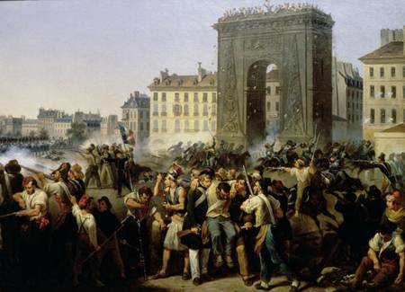 Battle at the Porte Saint-Denis de Hippolyte Lecomte