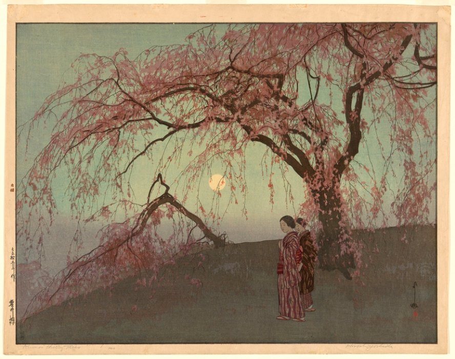 Kumoi Cherry Trees (Kumoi sakura) de Yoshida Hiroshi