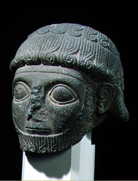 Head of a god, from Barak in Turkey de Hittite