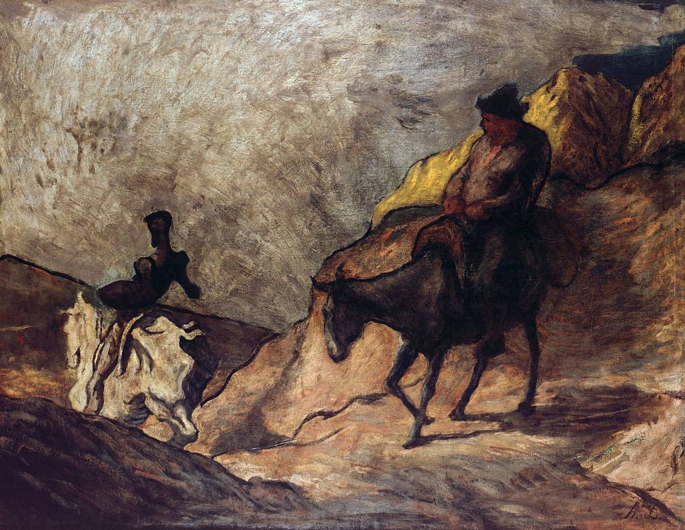 Don Quixote and Sancho Panza de Honoré Daumier