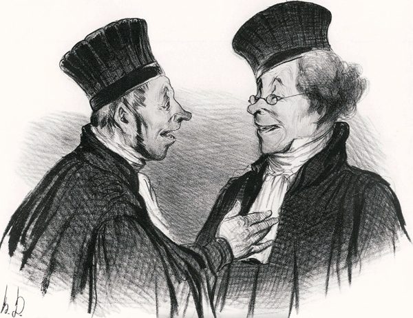My dear! You fainted... admirably. It really made a lasting impression! de Honoré Daumier